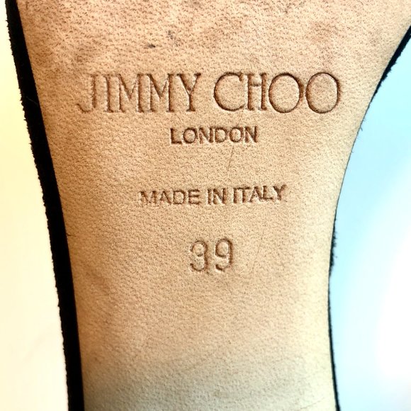 Jimmy Choo Black Tamsyn Crystal Buckle Sandal size 39 EU , APPROX. US 8.5 - 9 - Picture 4 of 9